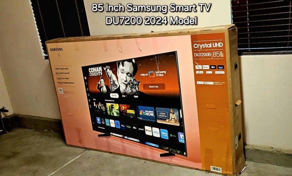 85 Inch Samsung Smart TV 4K UHD DU7(contact info removed) Model Brand New In the package.