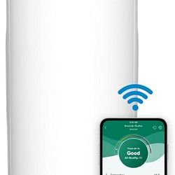 Filtrete Smart Air Purifier & Air Quality Monitor for Large Rooms, up to 310 sqft, Alexa enabled, Wi-Fi Simple Setup, True HEPA Filter for Allergens, 