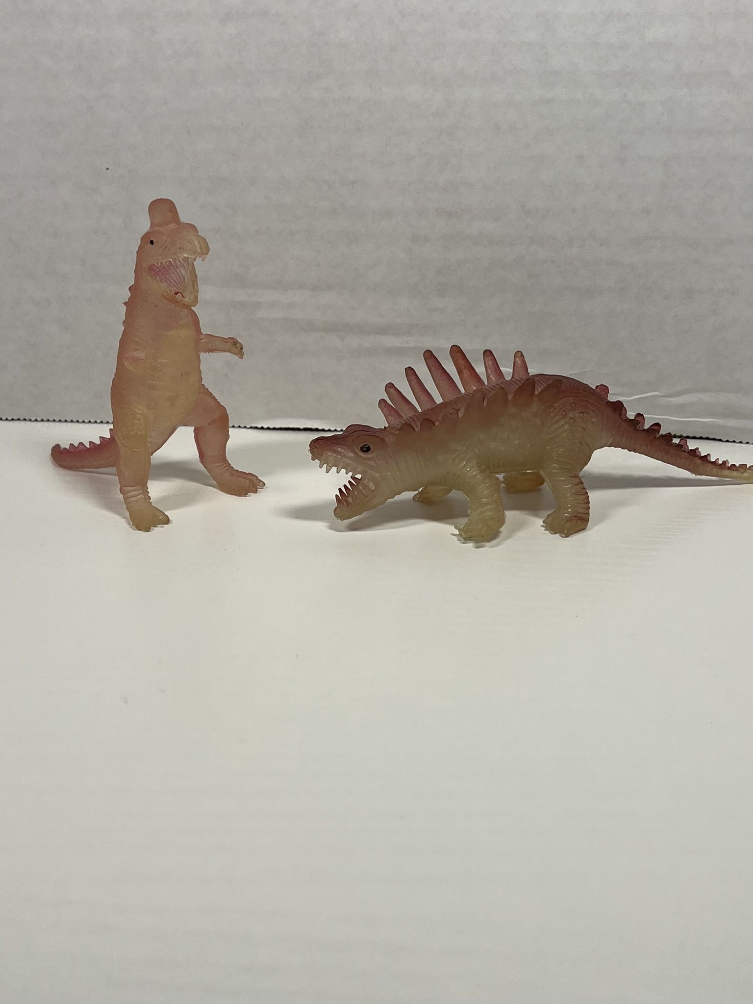 Translucent Dinosaurs Kaiju T-Rex & Stegosaurus Screamers