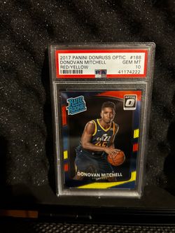 Donovan Mitchell 2017 Panini Donruss Optic Rated Rookie PSA 10