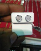 925 silver real diamond earrings