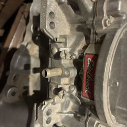 Edelbrock 650 Cfm Carburetor And Edelbrock Intake Chevy