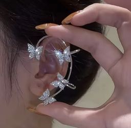 New fashion  Leaf Butterfly Clip Earrings: