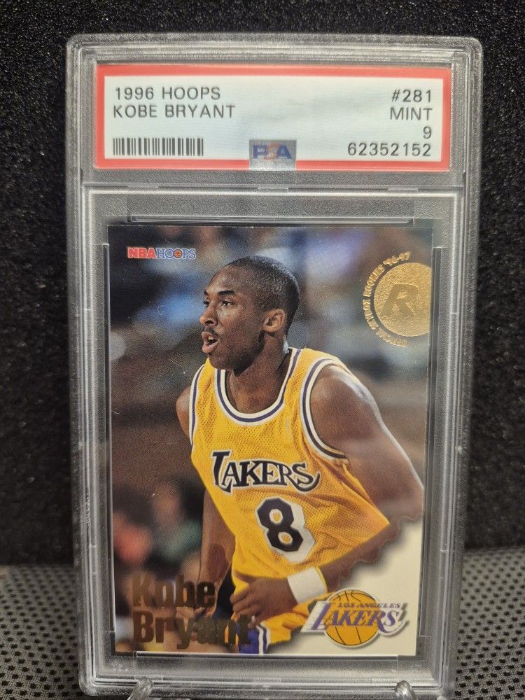 KOBY BRANT 1996 HOOPS #281 PSA 9 MINT ROOKIE CARD
