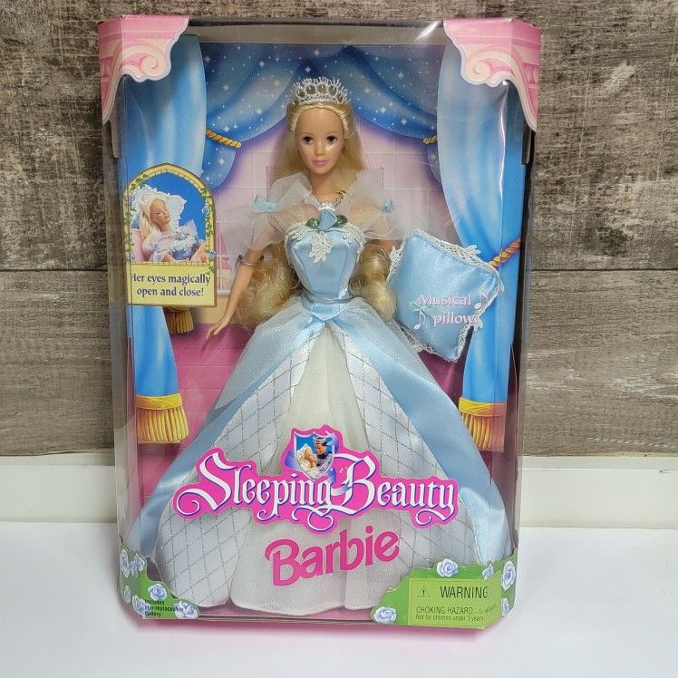 1998 Mattel Disney Sleeping Beauty Barbie Doll Sealed In Original Box