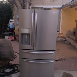 Frigidaire Three-door Refrigerator Good Condition Everything Works Perfect Just Can't Get The Ice Maker To Work