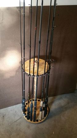 Fishing poles $15 -25 each (rod holder not for sale.)