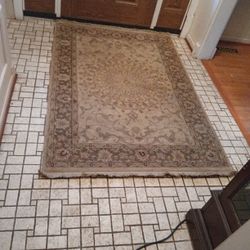 Oriental Rug 70 X 47 Inches Tan Print 