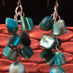 **TURQUOISE-COLORED EARRINGS**