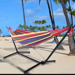 $65 firm!!! Portable Hammock/Hamaca, with steel stand and carrying bag