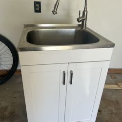 Utility Sink Vanity Cabinet