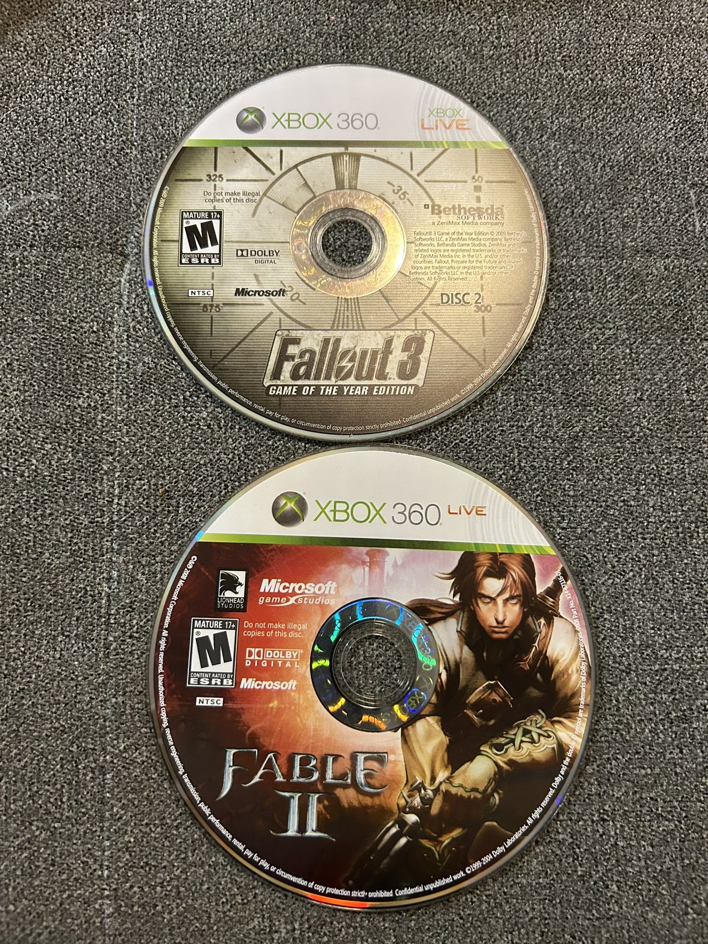 Fable II & Fallout 3 Xbox 360