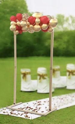 Wooden Arch  83.9 in. x 45.3 in. Stand Frame Arbor