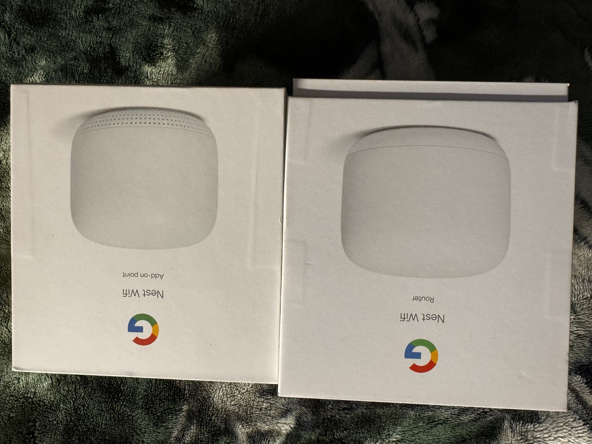 Google Mesh Router And 1 WiFi Add on Point