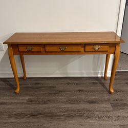 Wood Console Table   