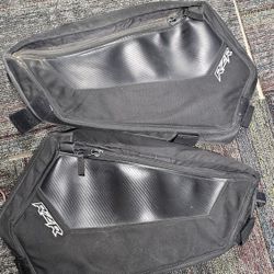 2 Polaris RZR XP 1000 Turbo S lower door storage bags.