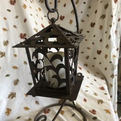 Bronze Tabletop Candle Lamp