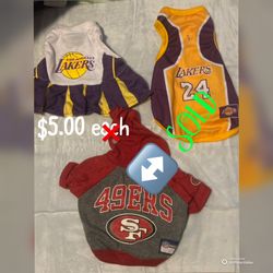Pet Clothing Sports Team