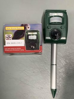 Solar Ultrasonic Animal Repeller Outdoo