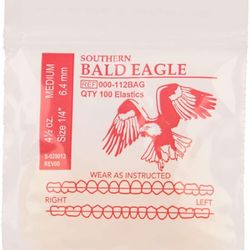 1/4 Medium Size Orthodontic Elastics