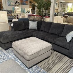 L Shaped Sectional Financing Available By ASHLEY 