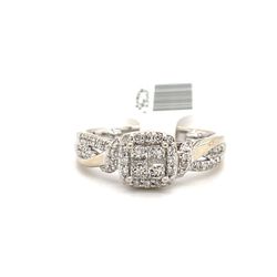 10kt White Gold Diamond Ring Size 7 140256 1
