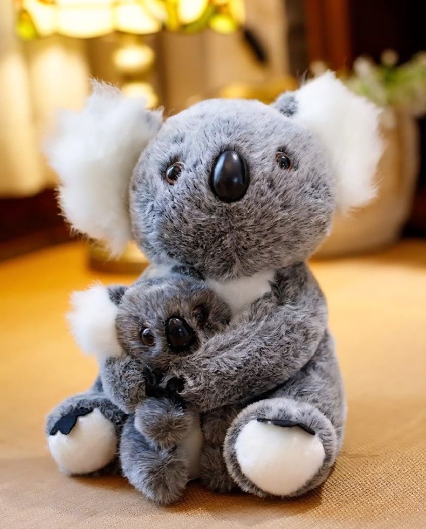 New Cute Koala Bear Stuffed Animal Plush Coala Doll Toys 11.5 inches (Mum&Baby)
