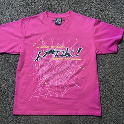 Pink Spider Graphic Tee Size Medium Men’s