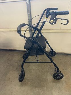 Walker with seat