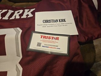 Christian Kirk Texas A&M Autographed JERSEY With COA 