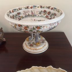 Samson Porcelain Centerpiece Raised Bowl Early 1900’s