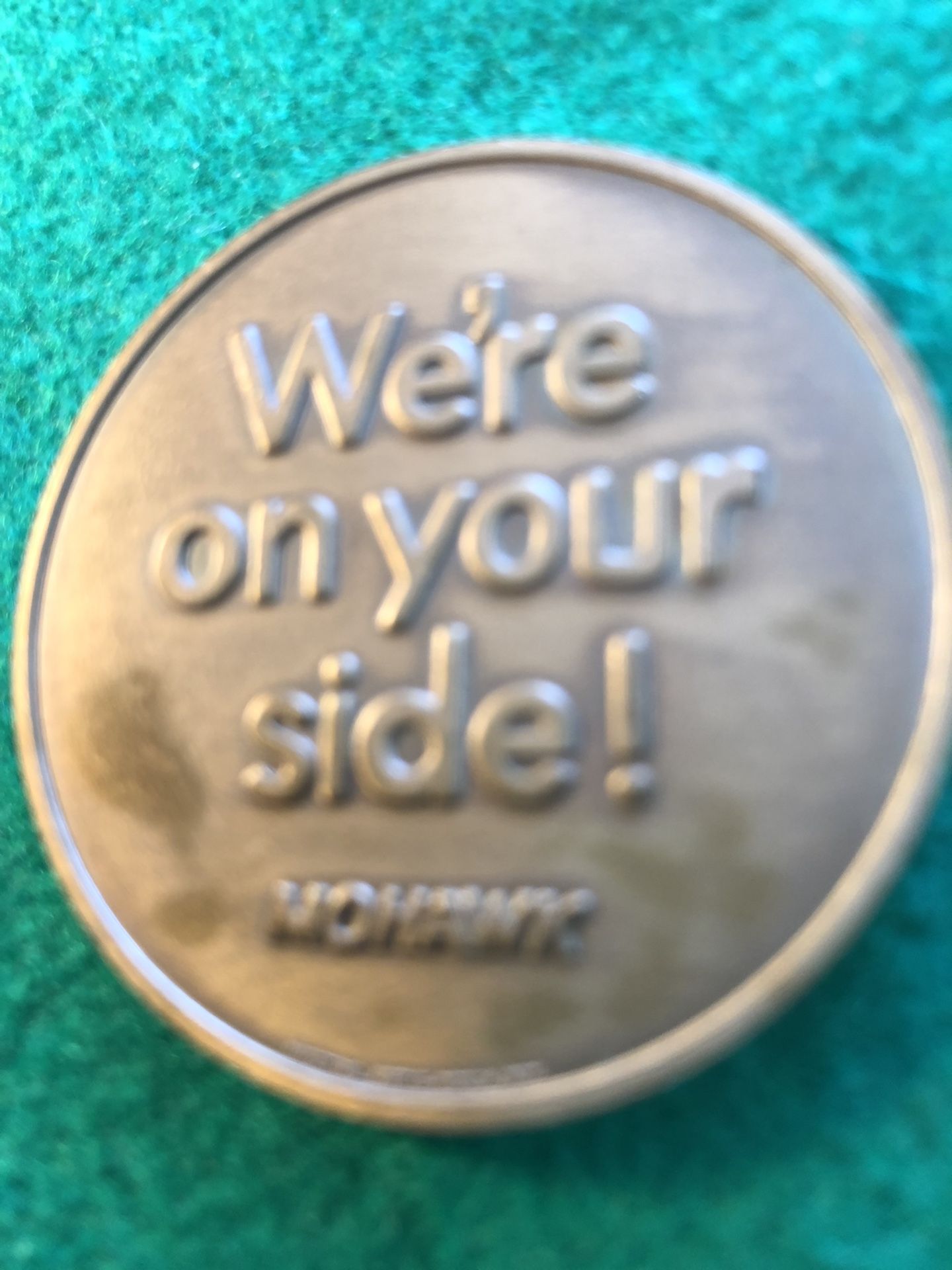 1960 MOHAWK AIRLINES GOLD CHIP SERVICE TOKEN MINT CONDITION