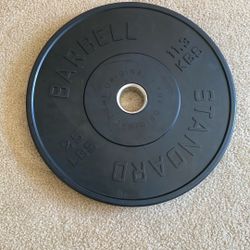 25lbs Barbell Standard Bumper Plates