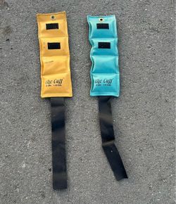 Exercise - Heavy Duty 3 & 4 Pound Ankle Weights in Very Good Condition, by The Cuff.