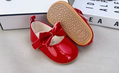 Kimbera Baby Girl Red Patent Mary Jane Shoes