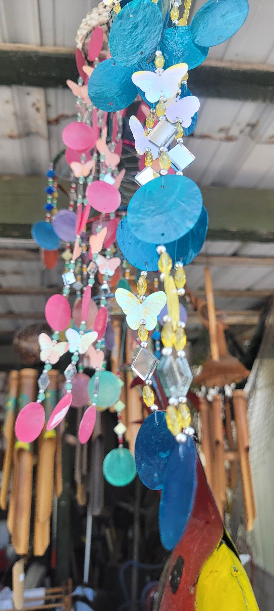 Butterfly Wind Chimes 22" Tall. $16 Each
