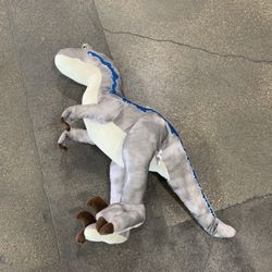 Giant Jurassic World Jurassic Park 40” Plush Raptor VELOCIRAPTOR Blue RARE