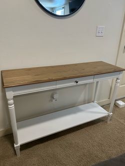 Convenience Concept French Country 1 Drawer Console Table