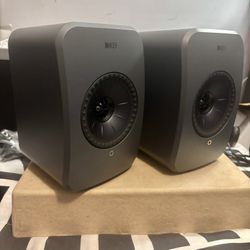 KEF LSX II LT Wireless Bookshelf Speakers – Hi-Res Audio, Uni-Q Driver Array, 200W Amplification