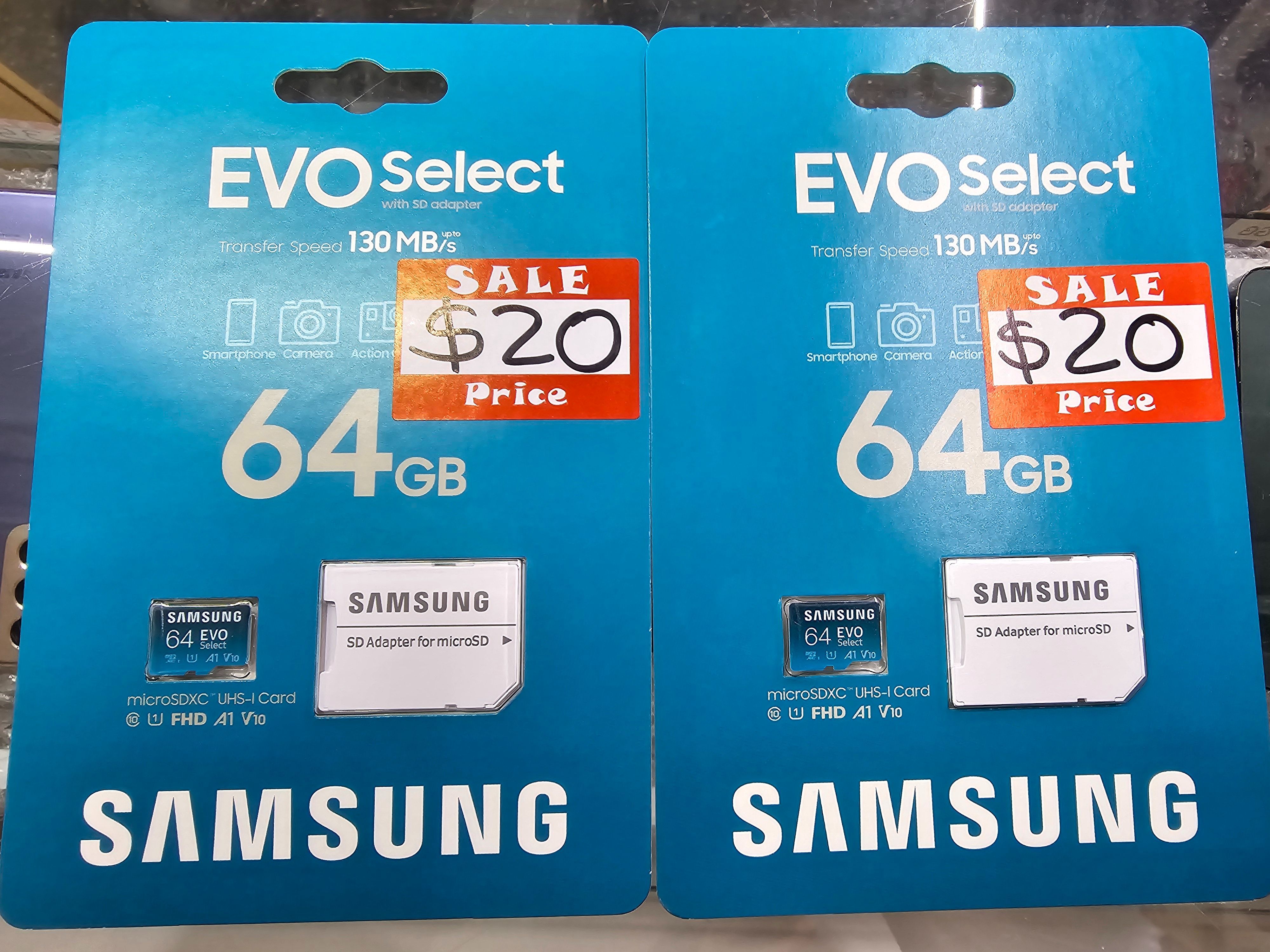 SD cards compatible with Android phones, laptops, cameras, drone etc. prices start at $20