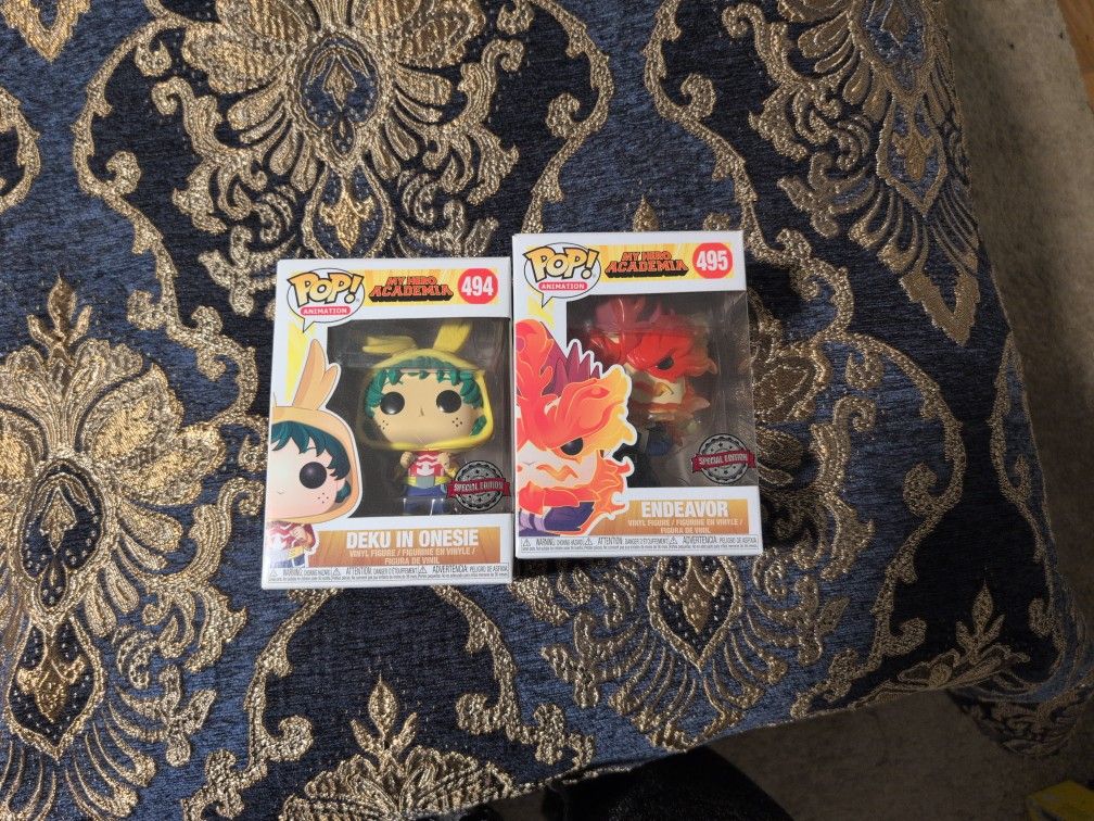 Deku And Endeavor Special Edition Pops