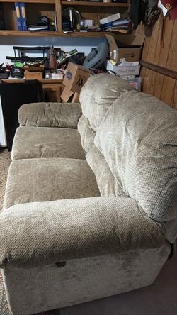 Double recliner couch