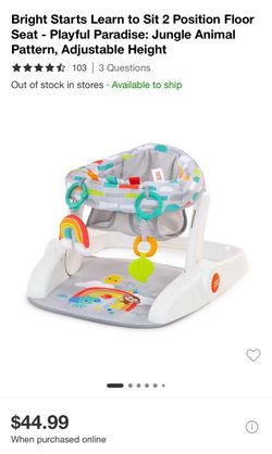Bright Stars Learn to Sit Chair