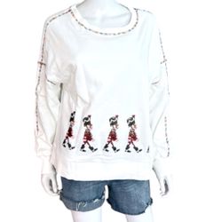 Sequin Toy Soldier Oversized Holiday Top Sz XL