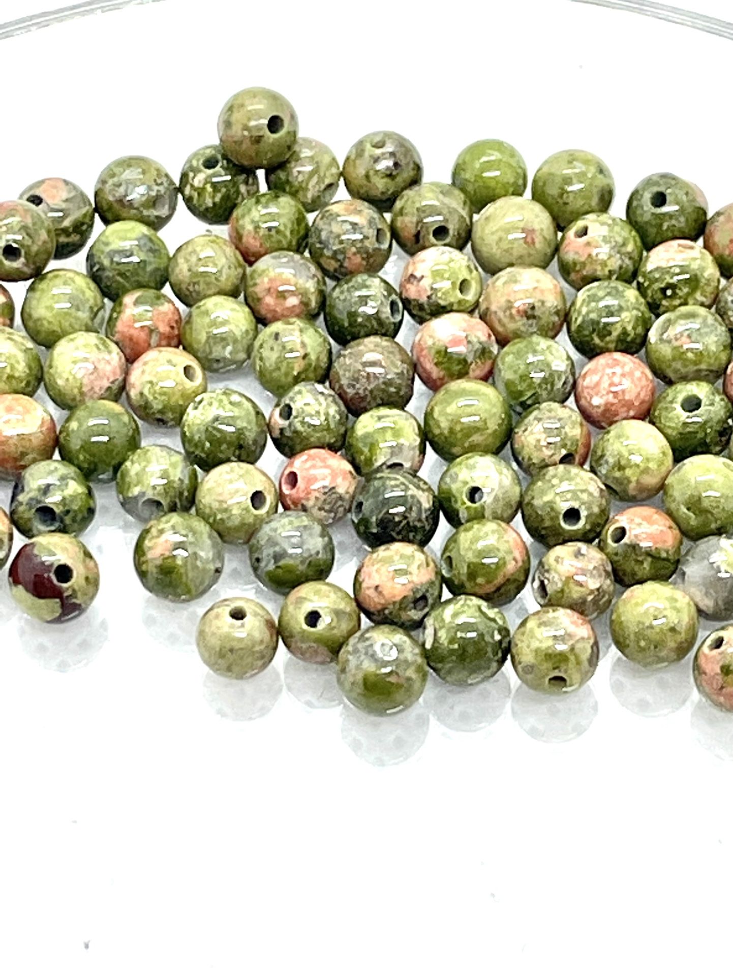 4mm Unakite Beads