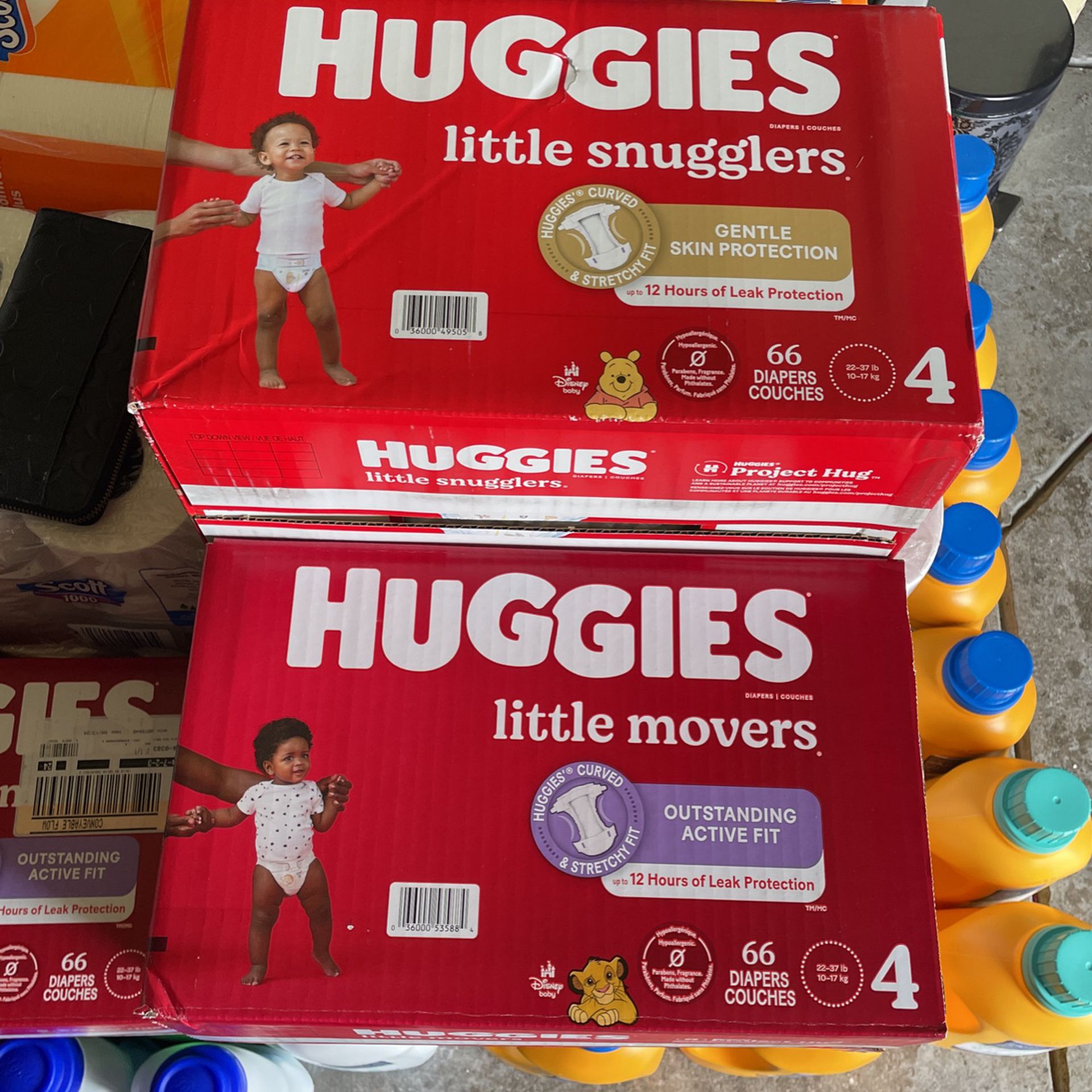 $25 Each Huggies Box Size 4 (66 Diapers) Brand New