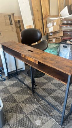 Entry table or behind the sofa table with power outlets