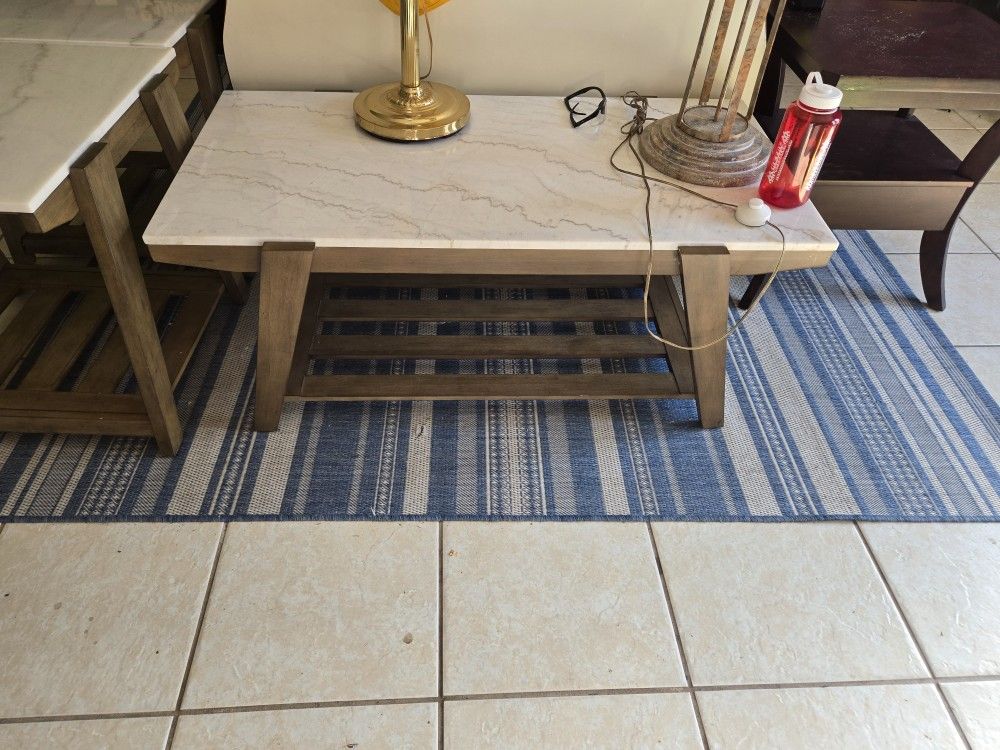 Coffee Table And End Tables 