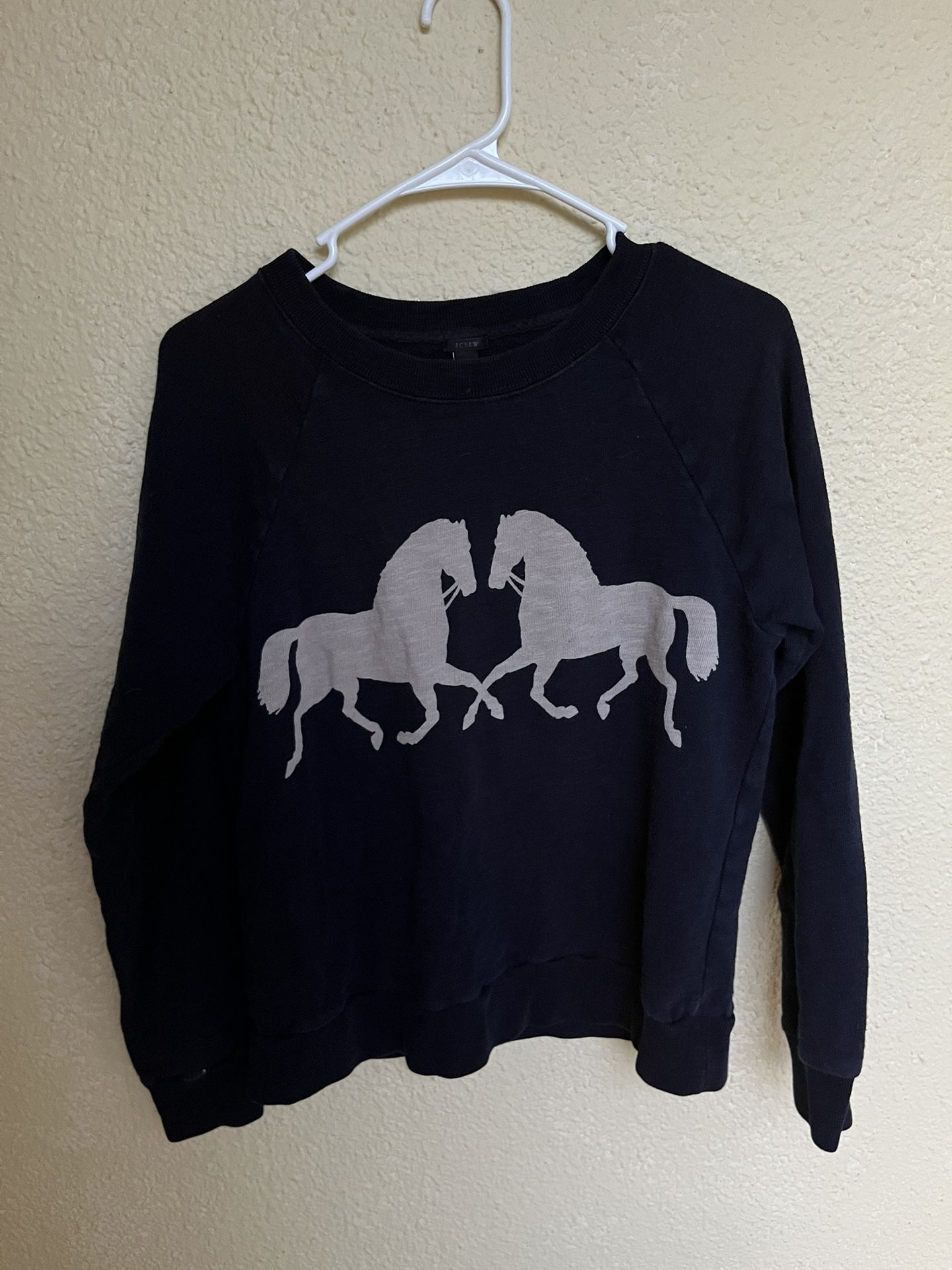 J Crew Horse Sweater Women’s Size Medium
