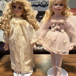 Two(3) Vintage Porcelain Dolls